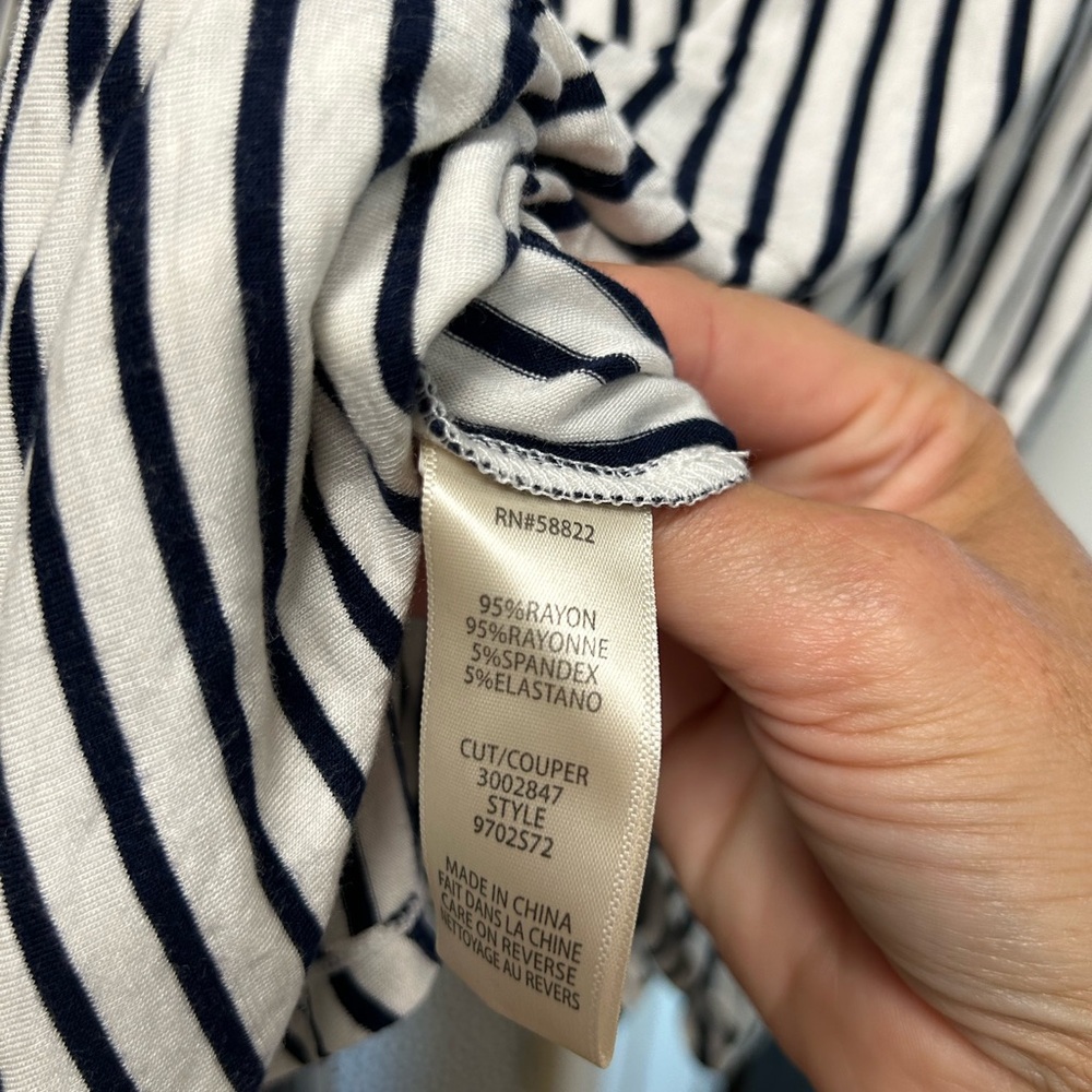 Max Studio Striped Top - Picture 4 of 11